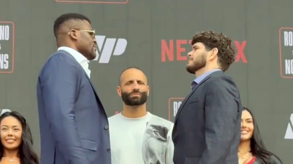 Video: Francis Ngannou vs. Philipe Lins press conference faceoff