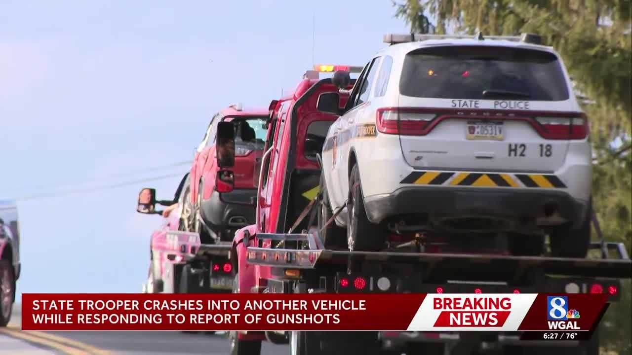 State trooper gets into crash with unrelated vehicle while responding ...