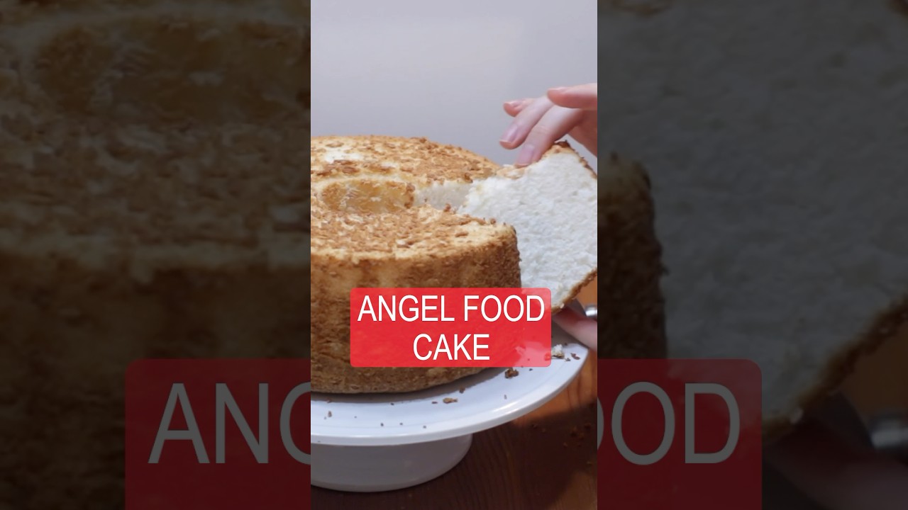 Homemade angel food cake completely from scratch