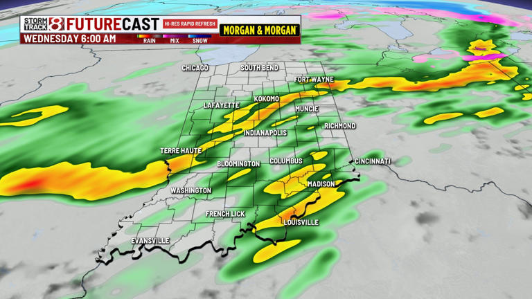 Severe storm risk through early Wednesday morning