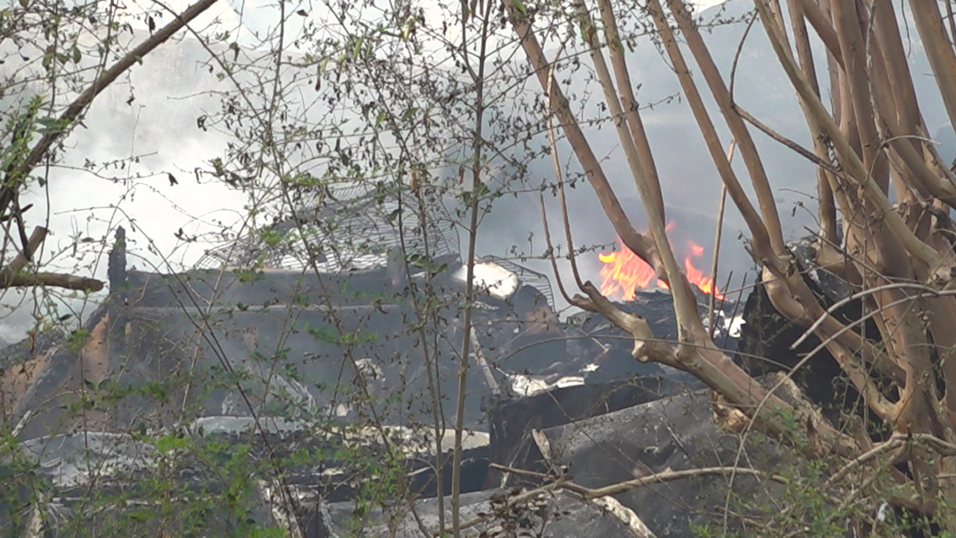 Fire crews battle trailer fire in Killen; drivers urged to avoid area
