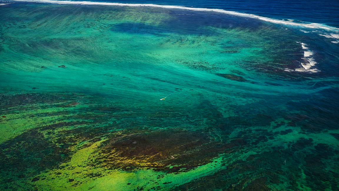 The secret beauty of a vast coral reef lagoon
