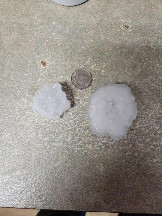 Hail causes damage to multiple cars in the Northland