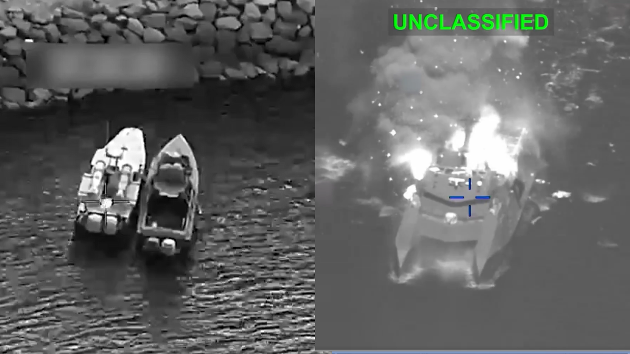 Watch: US destroys multiple Iranian minelayers in Strait of Hormuz