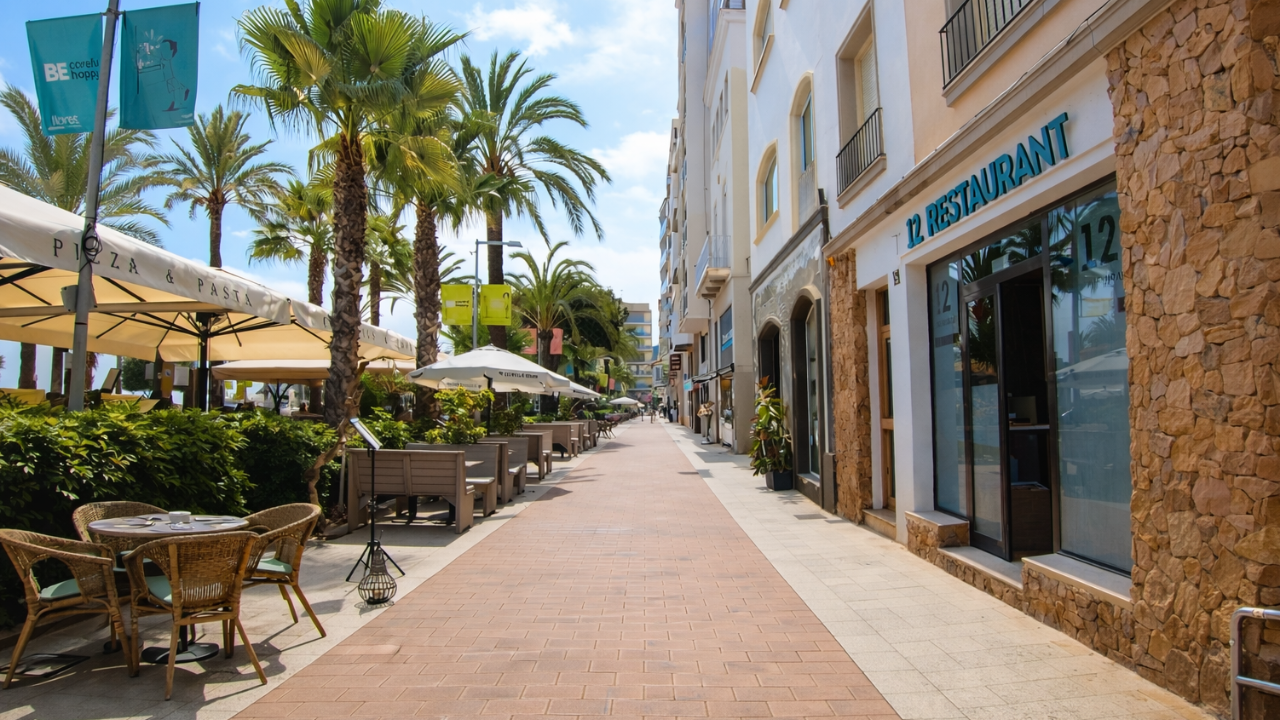 A walk around Lloret de Mar famous beach town