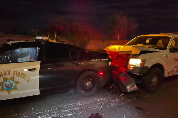 Driver watching YouTube crashes into California Highway Patrol vehicle ...