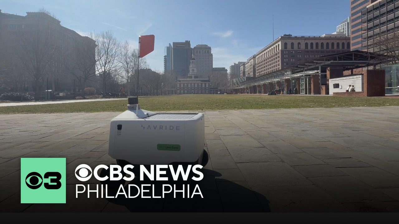 Uber Eats food delivery robots hit the streets in Philadelphia's Center ...