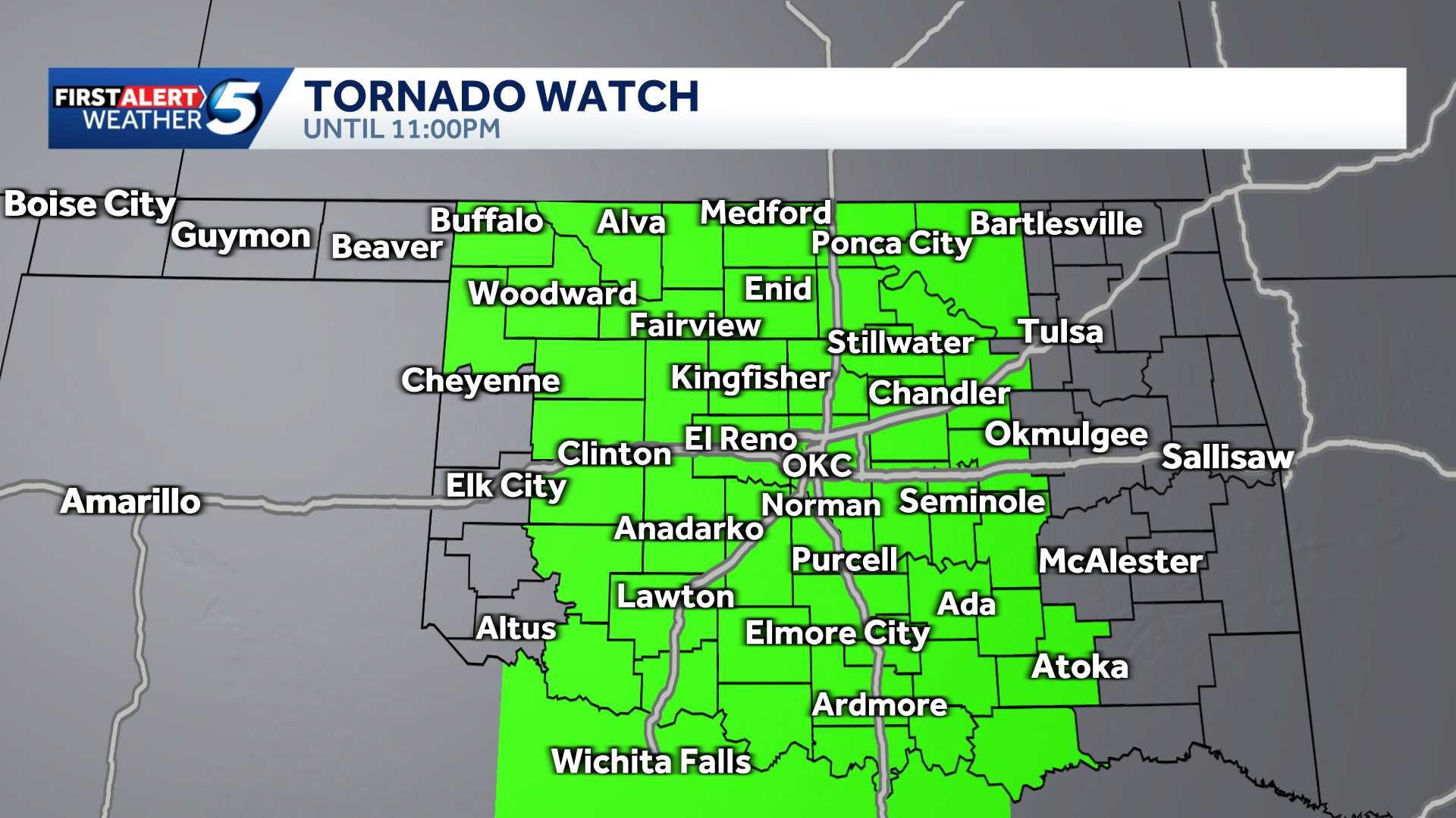 Updates: Severe thunderstorm warnings issued in second wave of Oklahoma ...