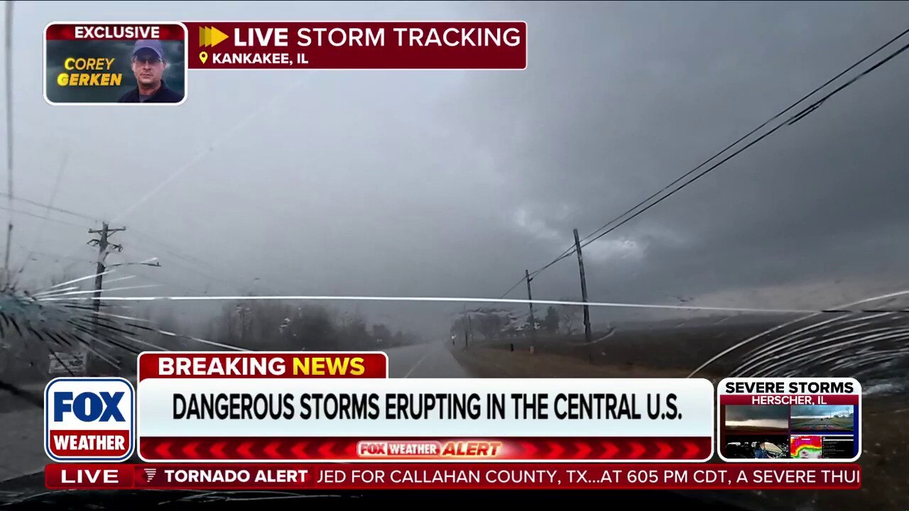 Massive hail shatters FOX Weather Storm Trackers windshield just before ...