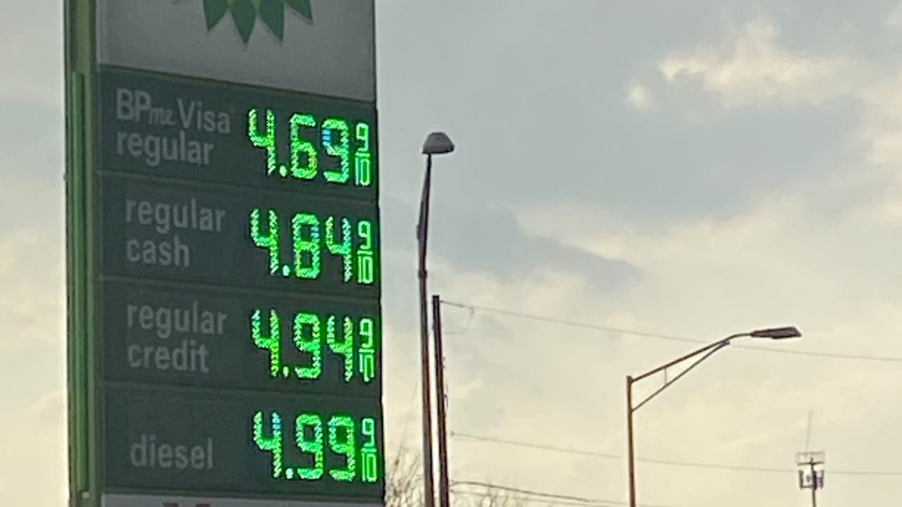 Gas prices spike across metro Detroit amid Iran conflict