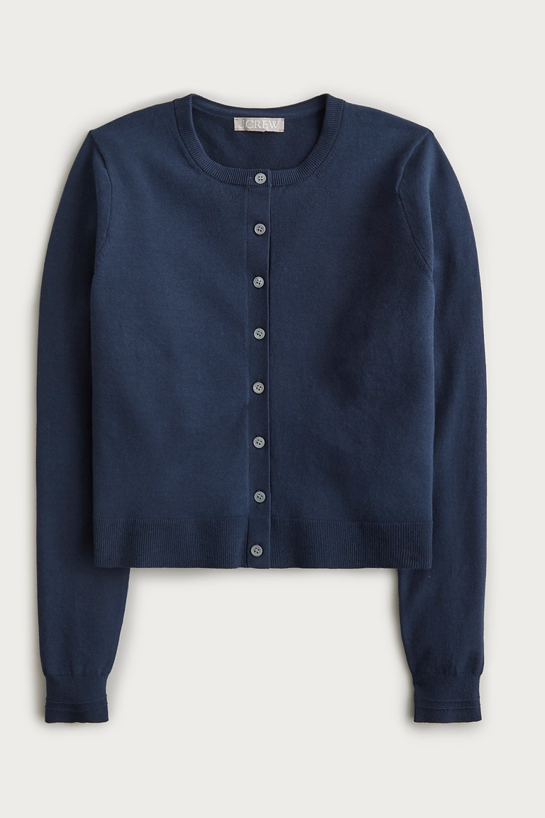 J.Crew, New Jackie Cardigan in Road Trip–print Premium Ultra-Fine Cotton Blend