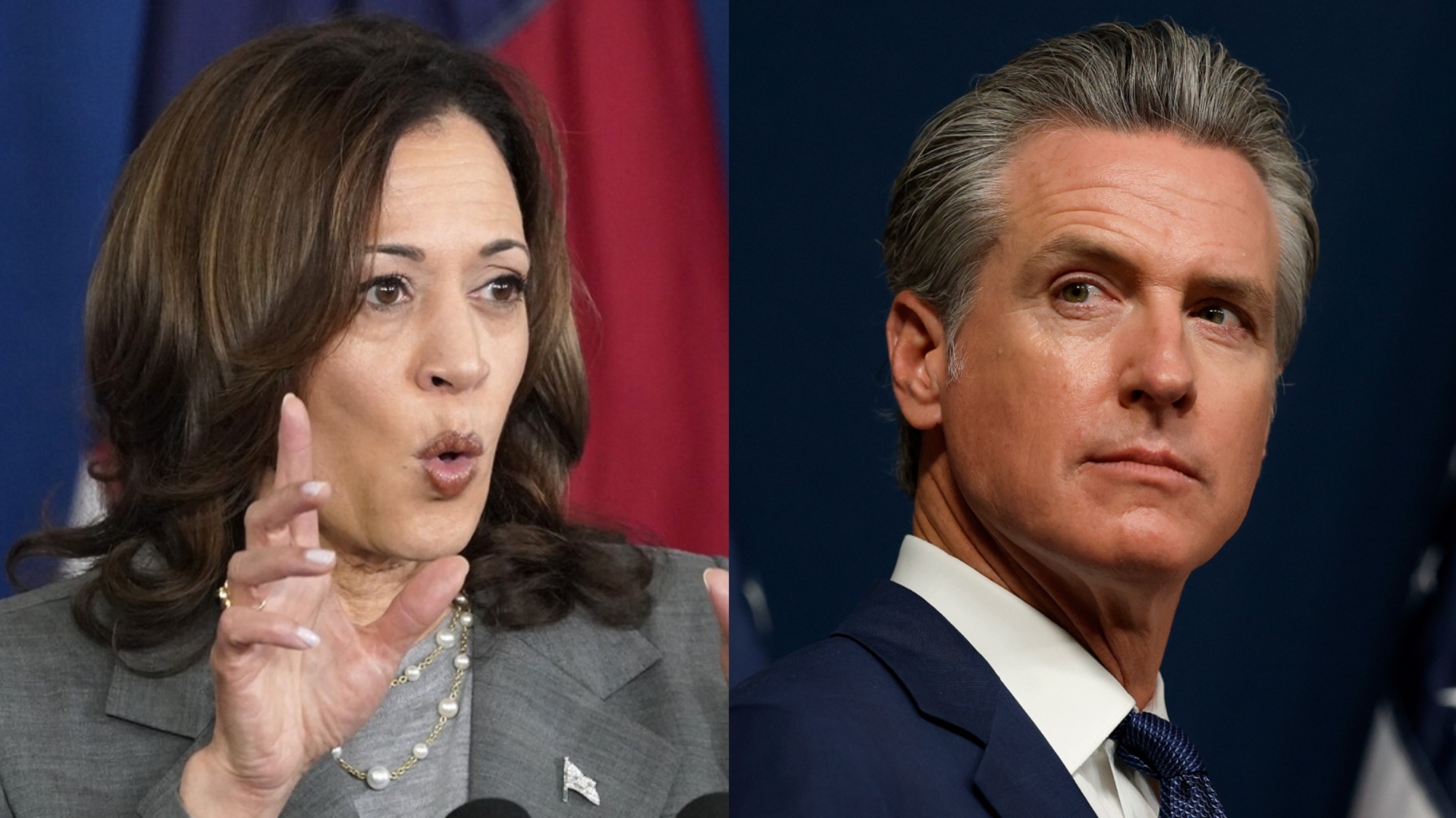 Democratic frontrunners Newsom and Harris ‘dire’ poll results