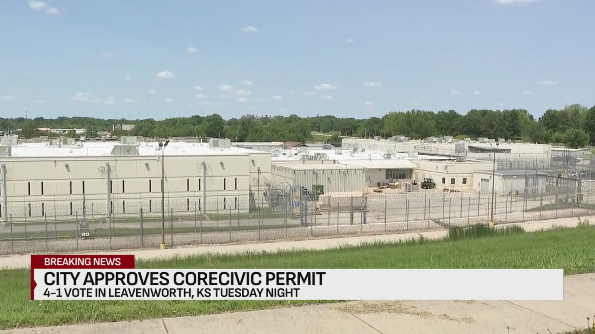 City of Leavenworth approves CoreCivic permit