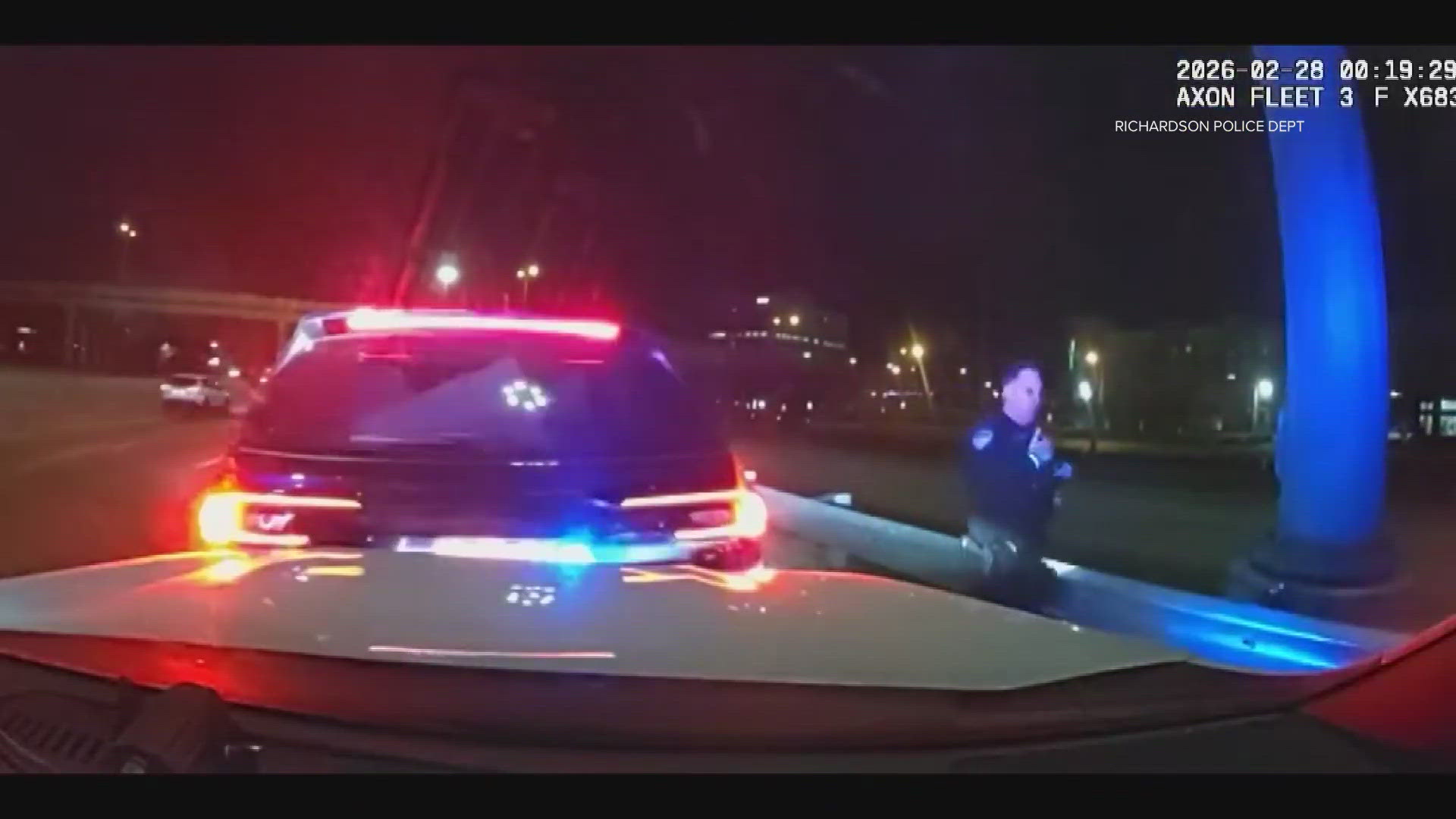 Video shows suspected drunk driver crash into officer's patrol car in ...