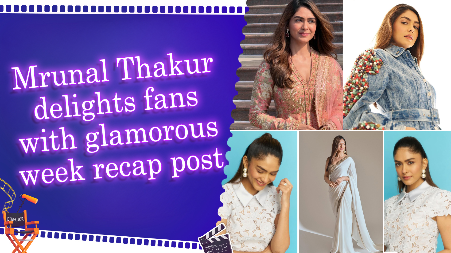 Mrunal Thakur shares stunning week recap photoshoot, slays in white ...