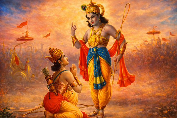 War outside, peace inside: Krishna’s timeless karma yoga secret