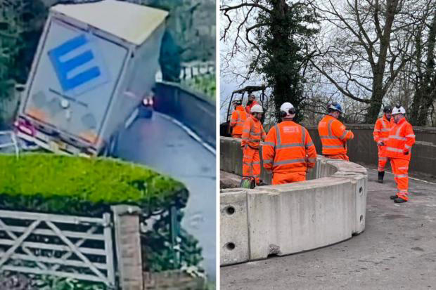 Bridge damaged by lorry reopens following repairs