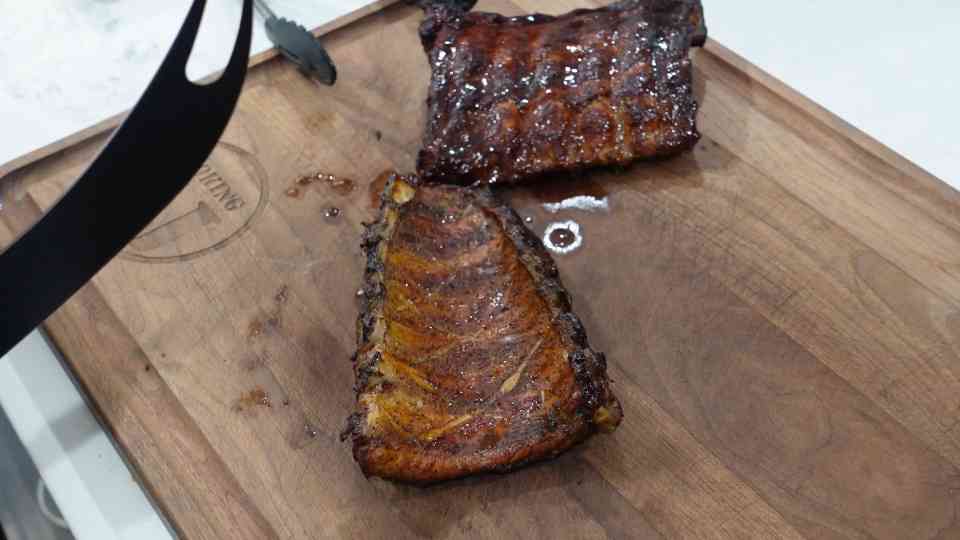 Ninja Woodfire Oven smoked baby back ribs!