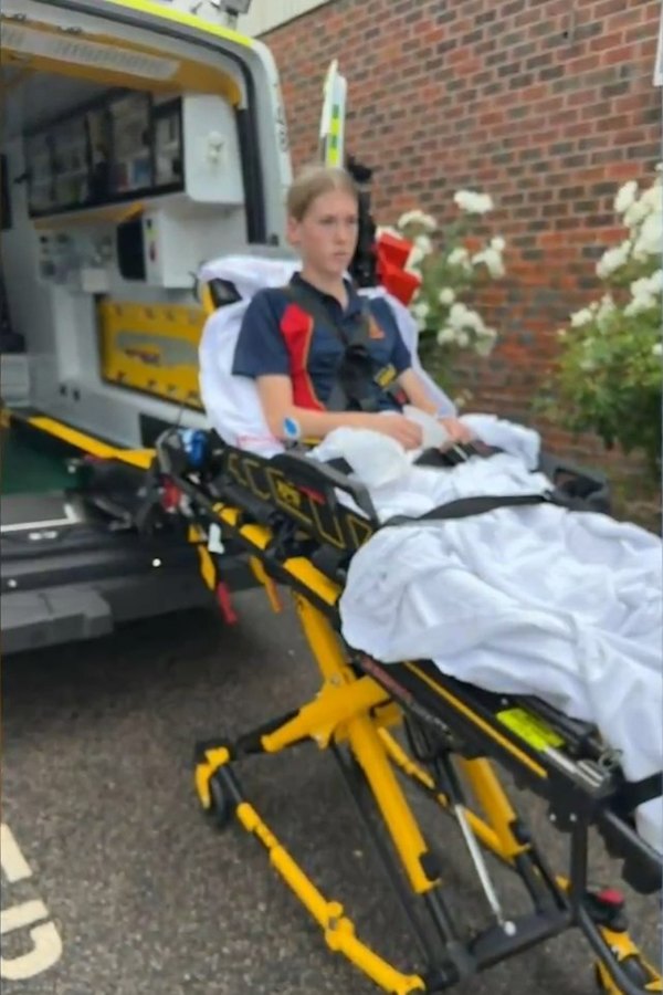 Perth student Georgia was taken to hospital after being struck by lightning. 