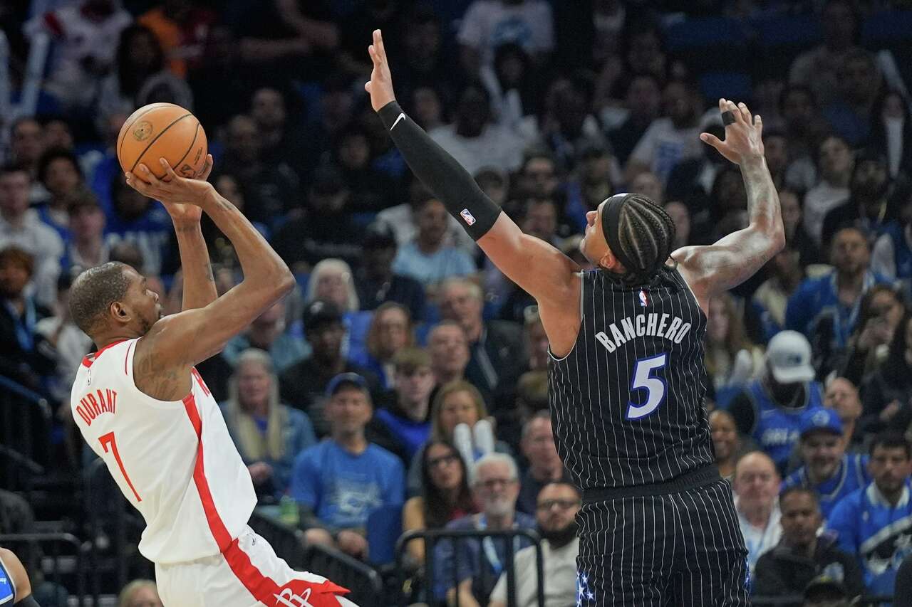 Reed Sheppard, Kevin Durant spark third-quarter comeback to beat Magic ...