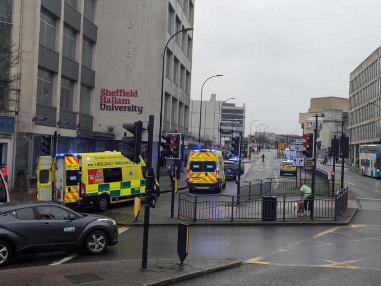 One person hospitalised after incident on Arundel Gate, Sheffield city ...
