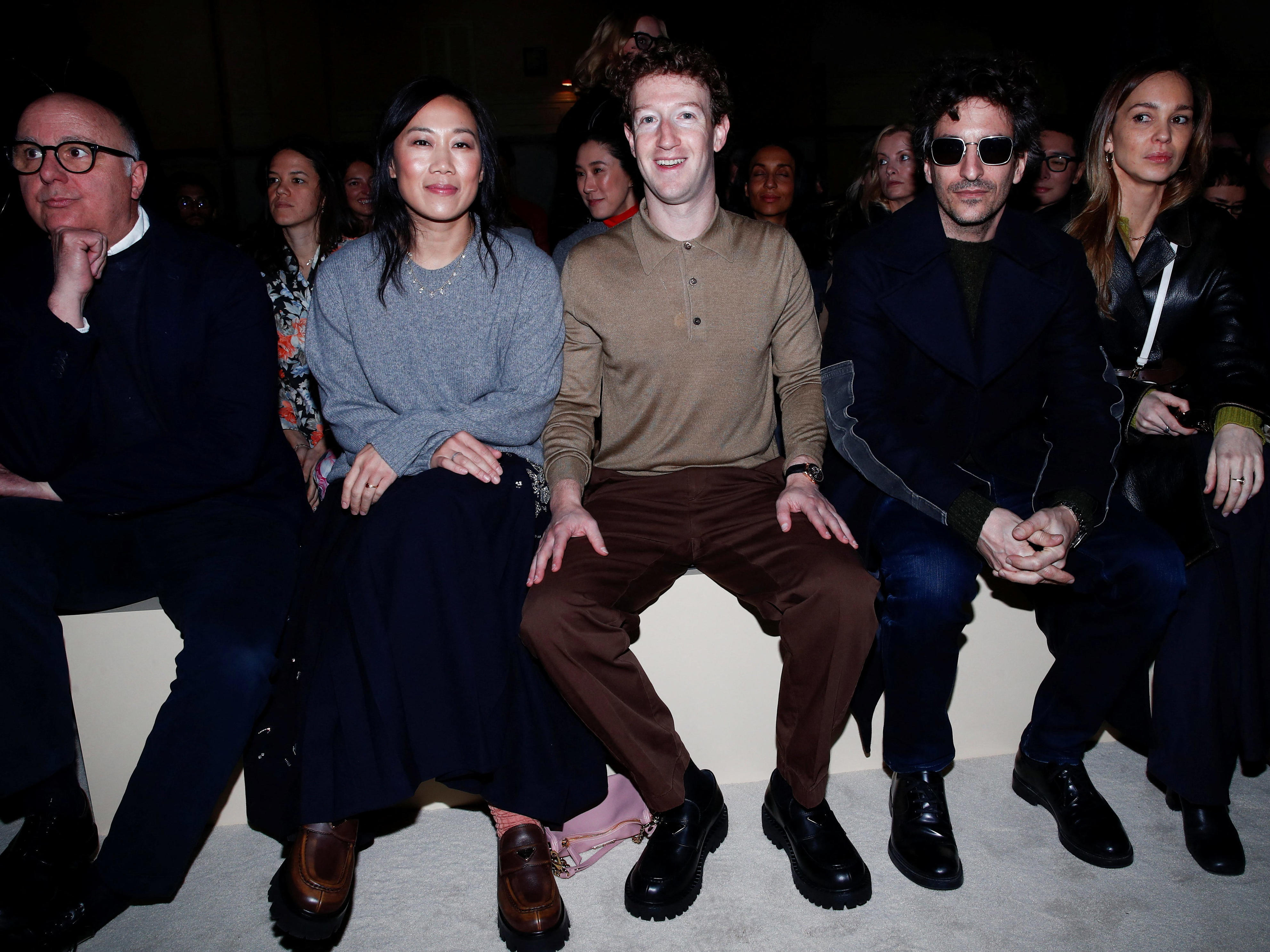 Mark Zuckerberg and Priscilla Chan step out in matching Prada loafers ...