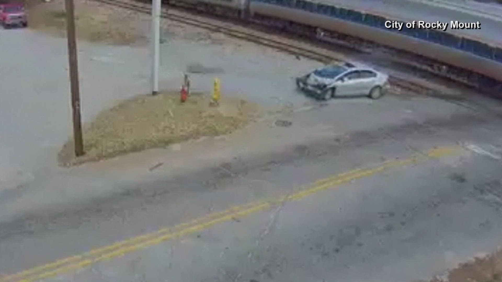 Rocky Mount man charged after crashing into Amtrak train at closed crossing