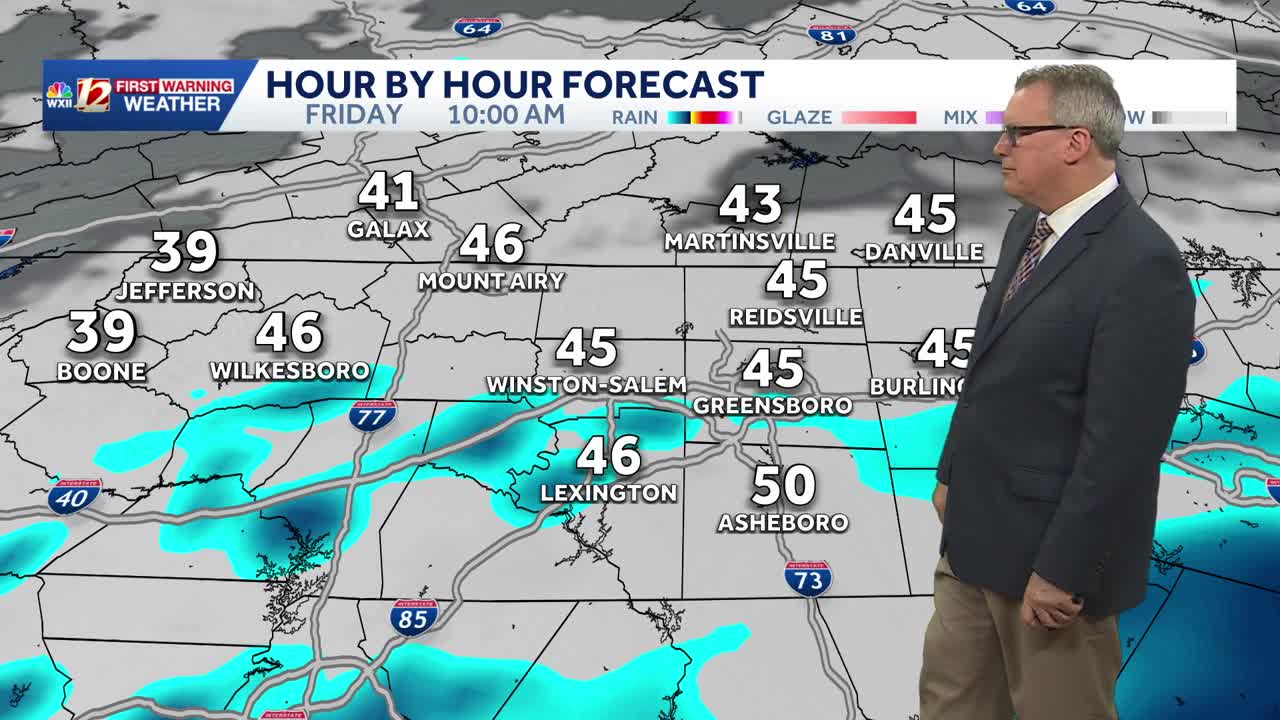 Clouds, fog, and a few showers remain possible Friday | Warmer Triad ...