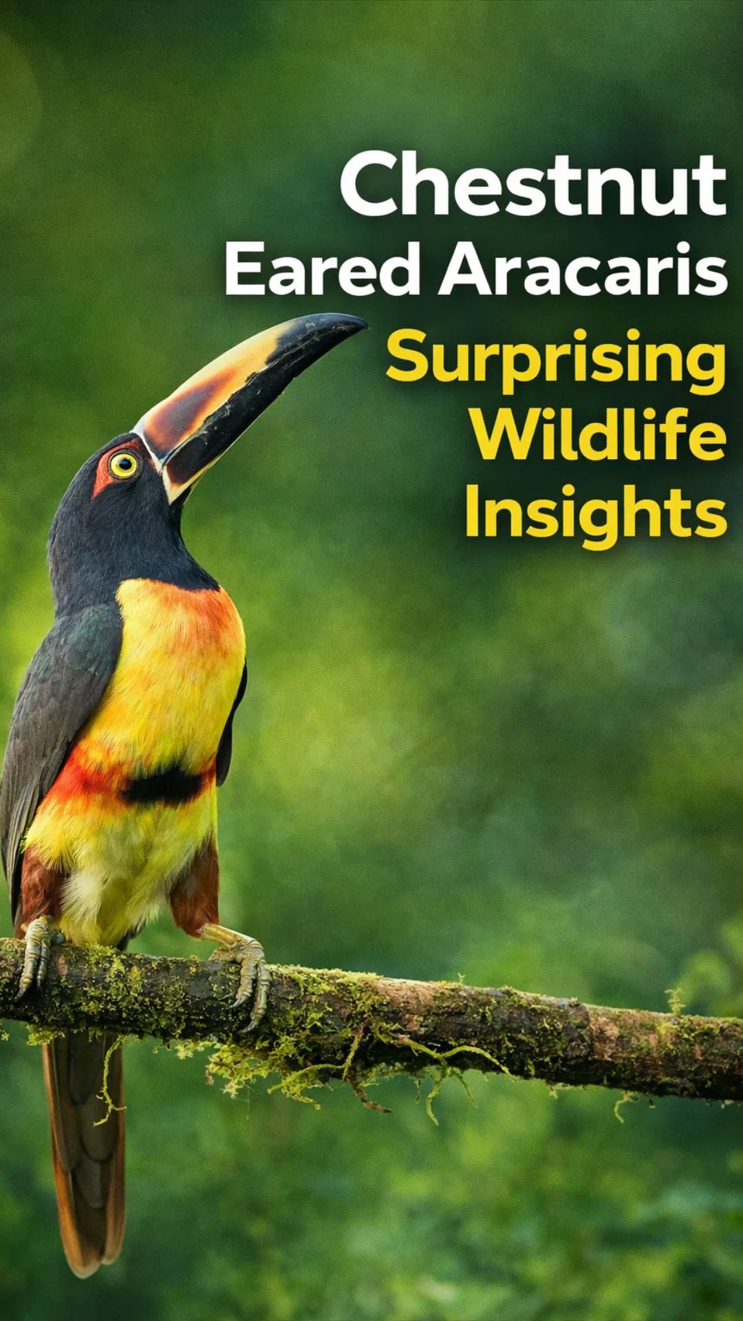 Chestnut-eared aracaris: Surprising wildlife insights