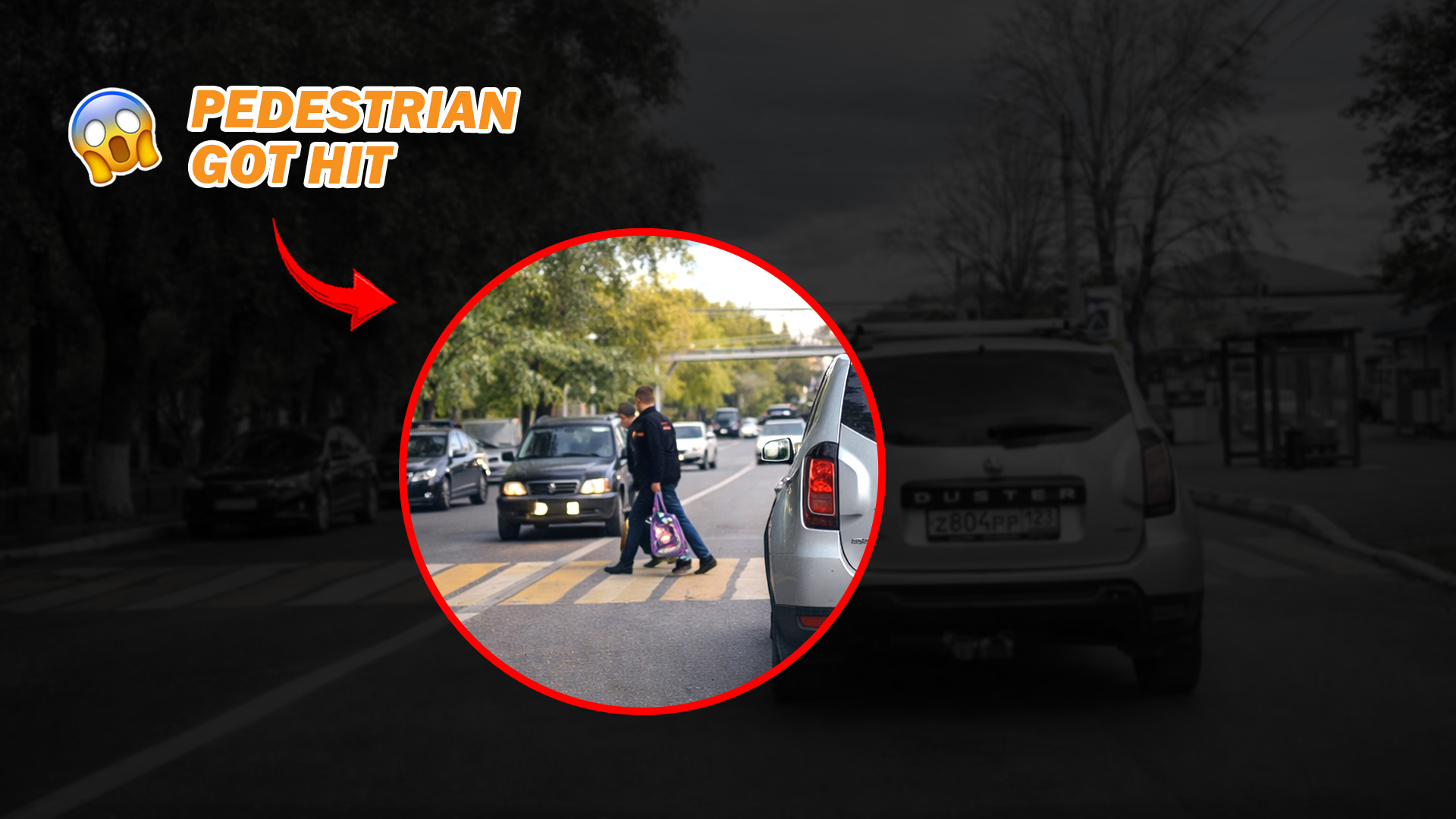 Pedestrian struck while crossing the street
