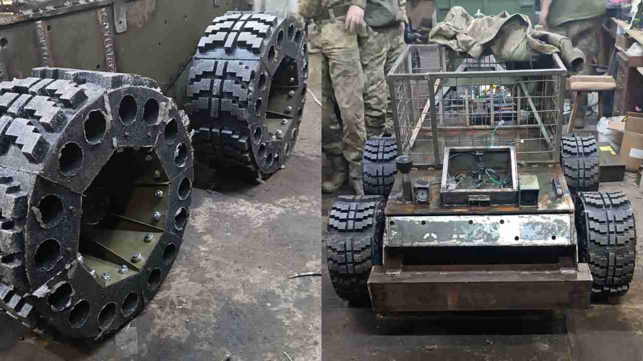 Ukrainian company introduces airless wheels for armored military vehicles