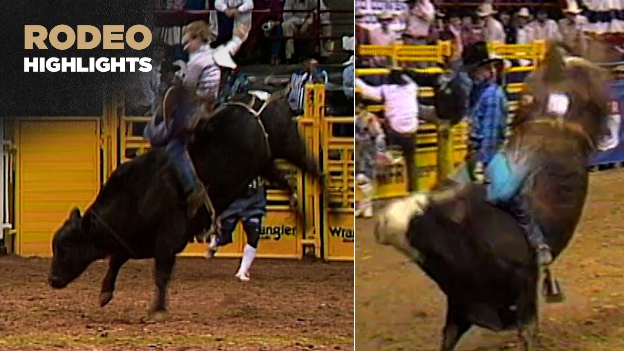 Watch this cowboy battle a bull that bucked off 9 out of 10 riders