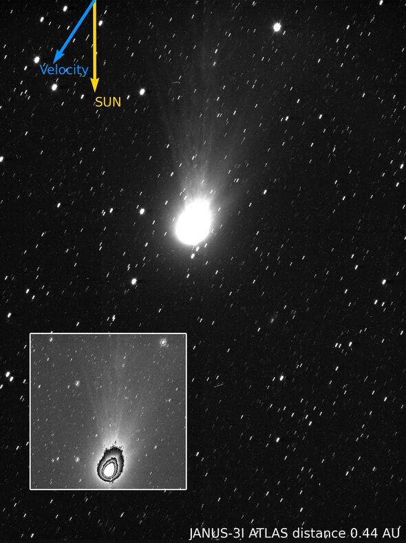 New images of 'alien spaceship' comet 3I/ATLAS expelling gas and dust