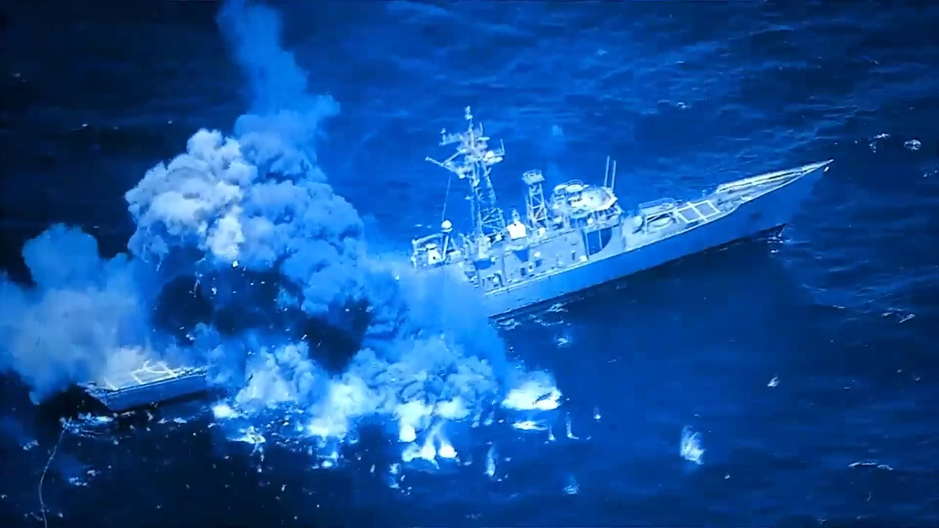 How missiles from 4 navies finally sank the 453-foot USS Rodney M Davis