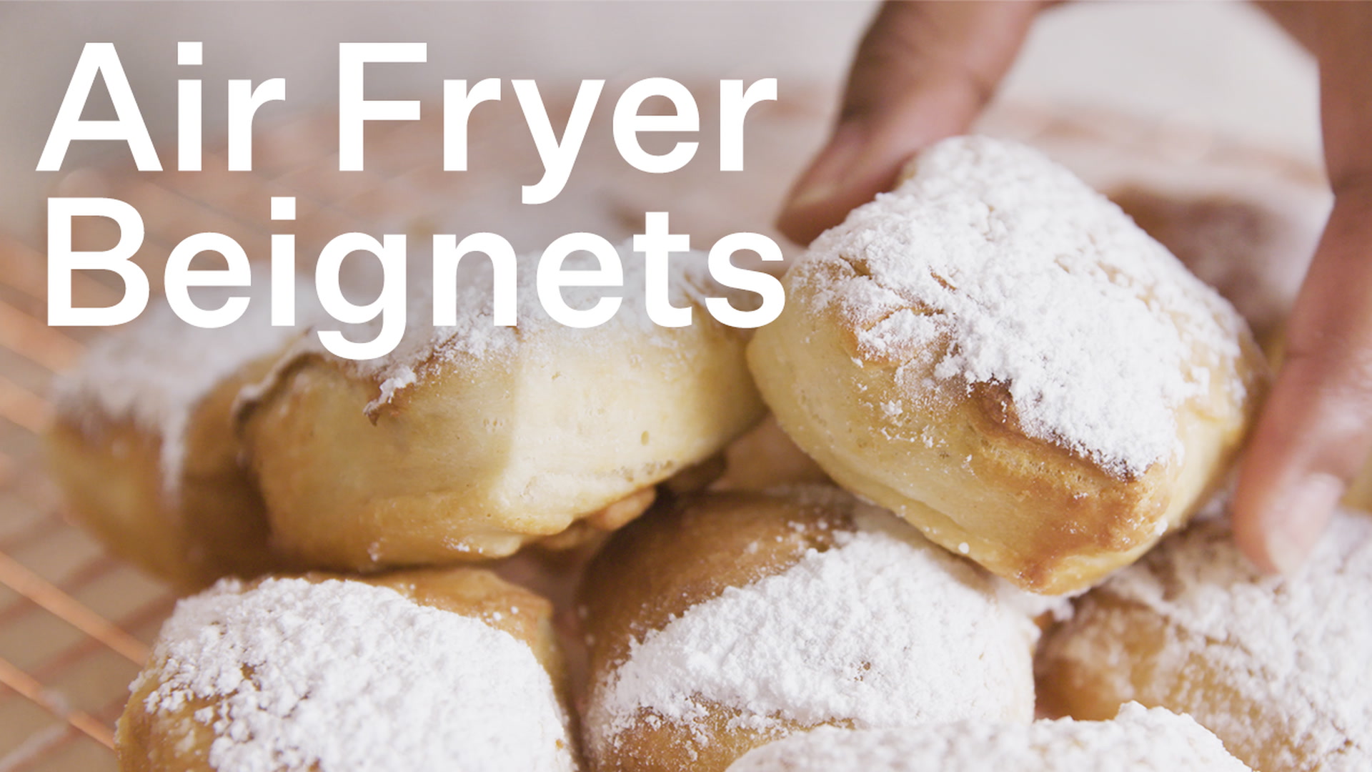 Fluffy air-fryer beignets with 3 dipping sauces