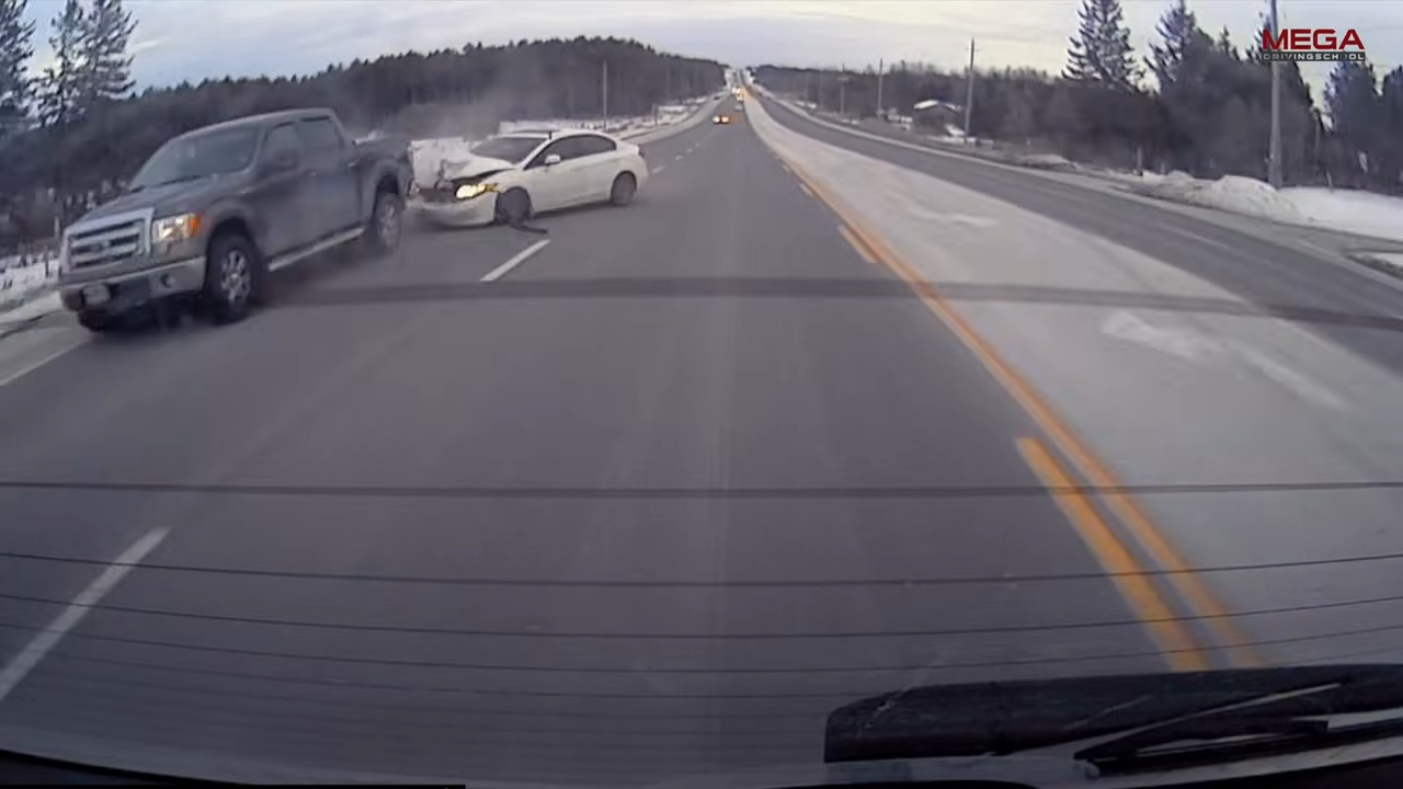 He can't stop that fast - watch how they learned a lesson