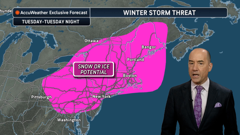Snow and ice coming for the Northeast next week