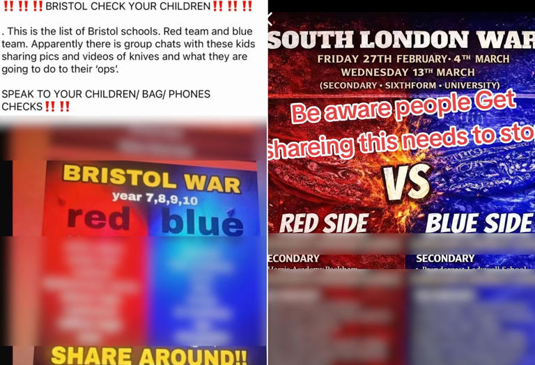 What police have said about 'red vs blue school wars' trend telling ...