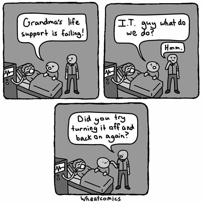 Here are 50 comics with silly humor and random twists