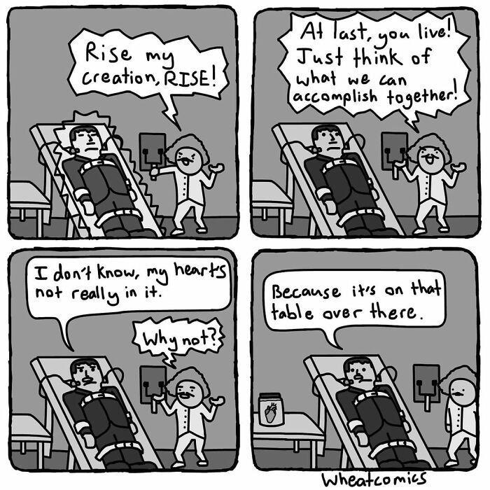 Here are 50 comics with silly humor and random twists