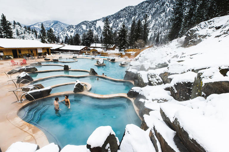 This 140-year-old hot springs resort has mountain views, silica-rich ...