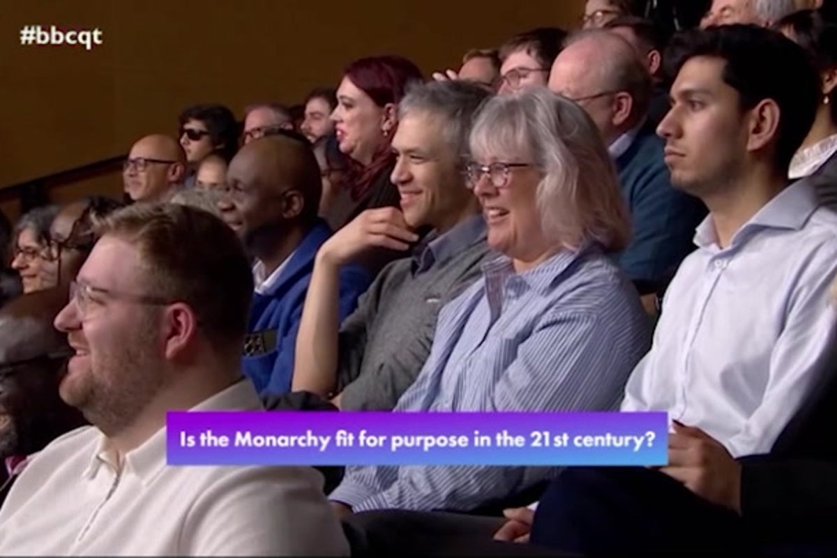 Fiona Bruce draws laughs from Question Time crowd after Andrew comment