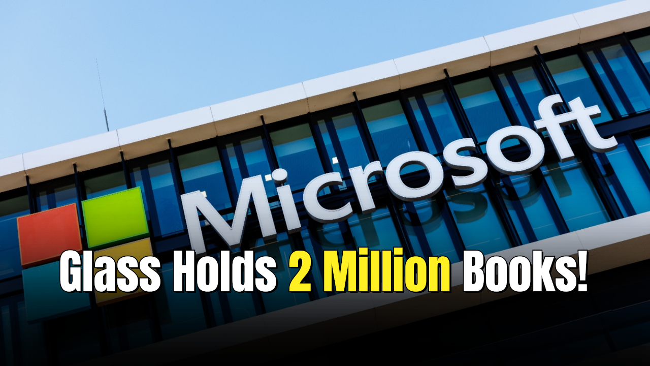 Microsoft turns ordinary glass into a permanent hard drive. One tiny ...