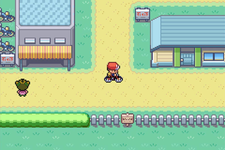 Riding a bicycle in Pokémon Credit: Nintendo
