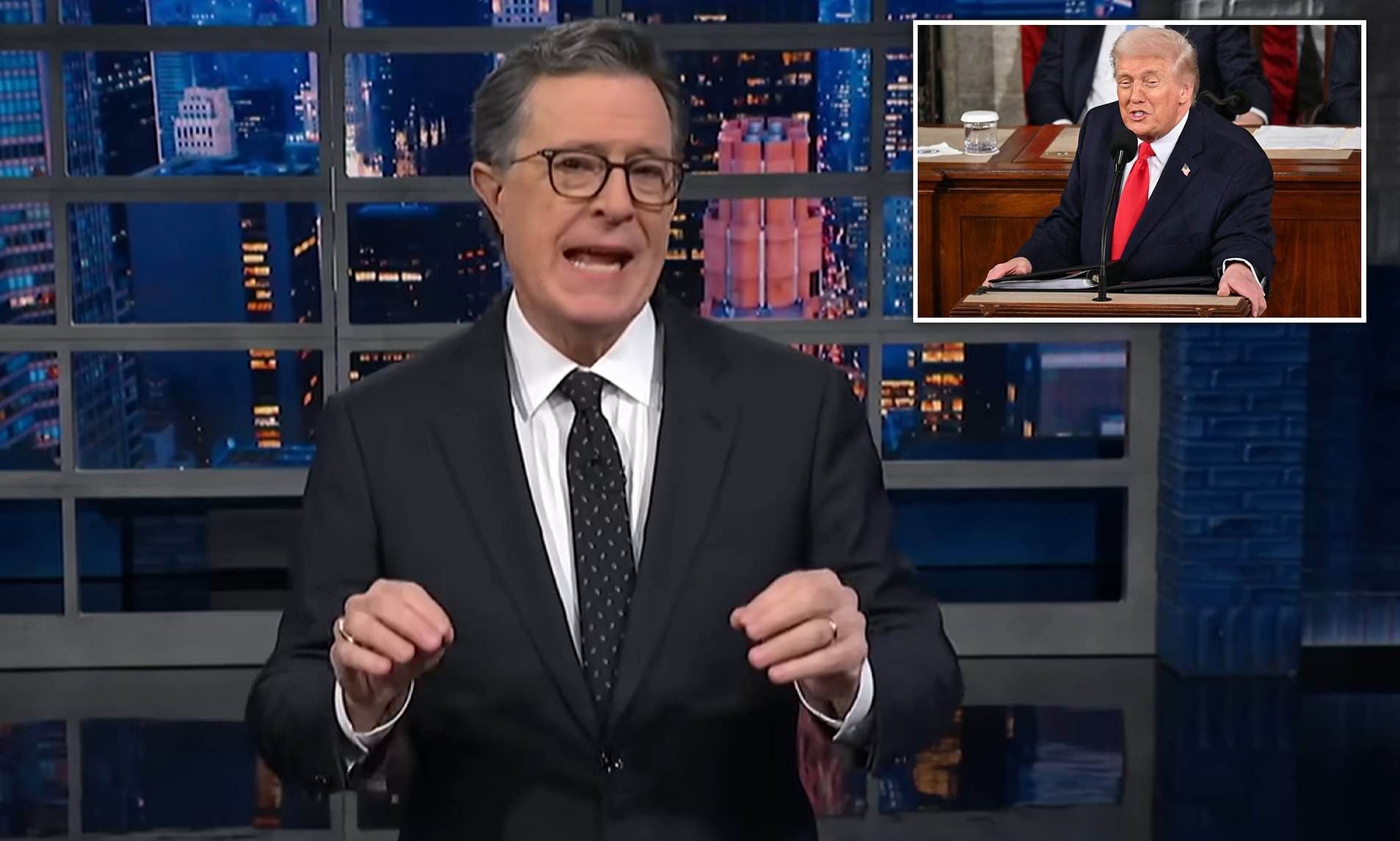 Bitter Stephen Colbert cracks another tired joke about his upcoming ...