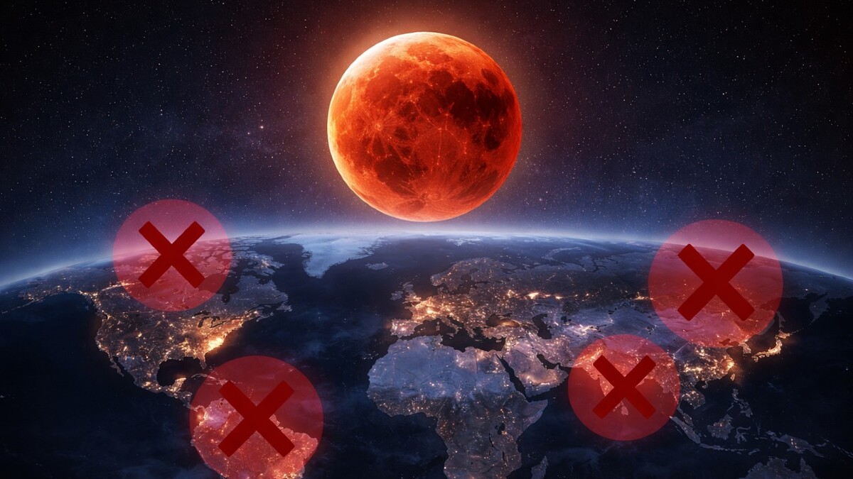 Luna de sangre: ¿Dónde no se podrá ver el eclipse lunar total de marzo ...