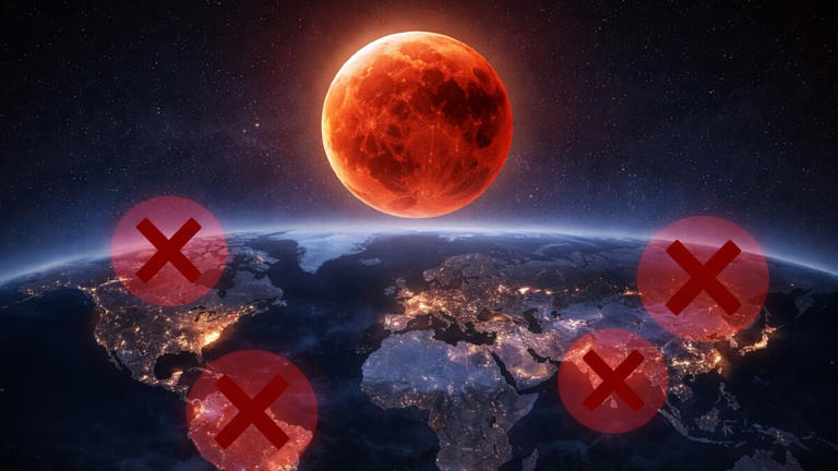 Luna de sangre: ¿Dónde no se podrá ver el eclipse lunar total de marzo ...