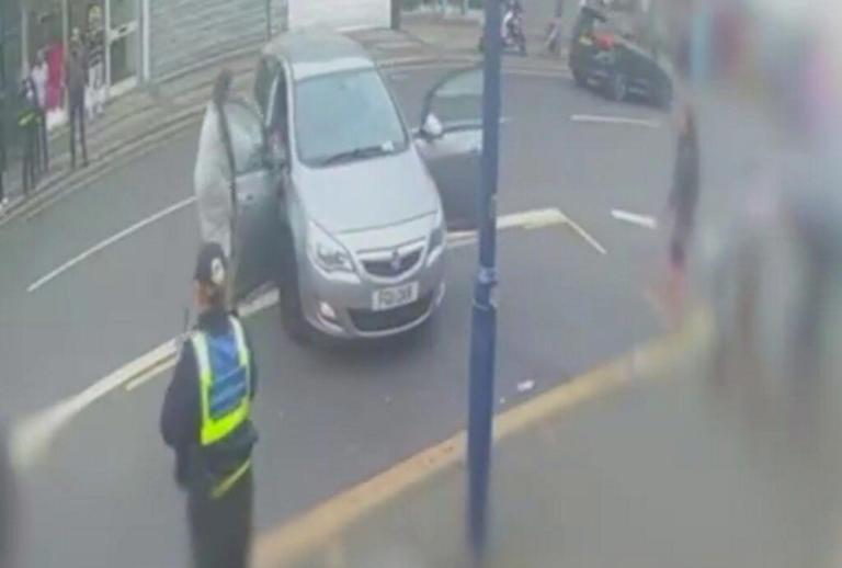 Road rage driver mounts pavement and mows down passer-by in parking ...