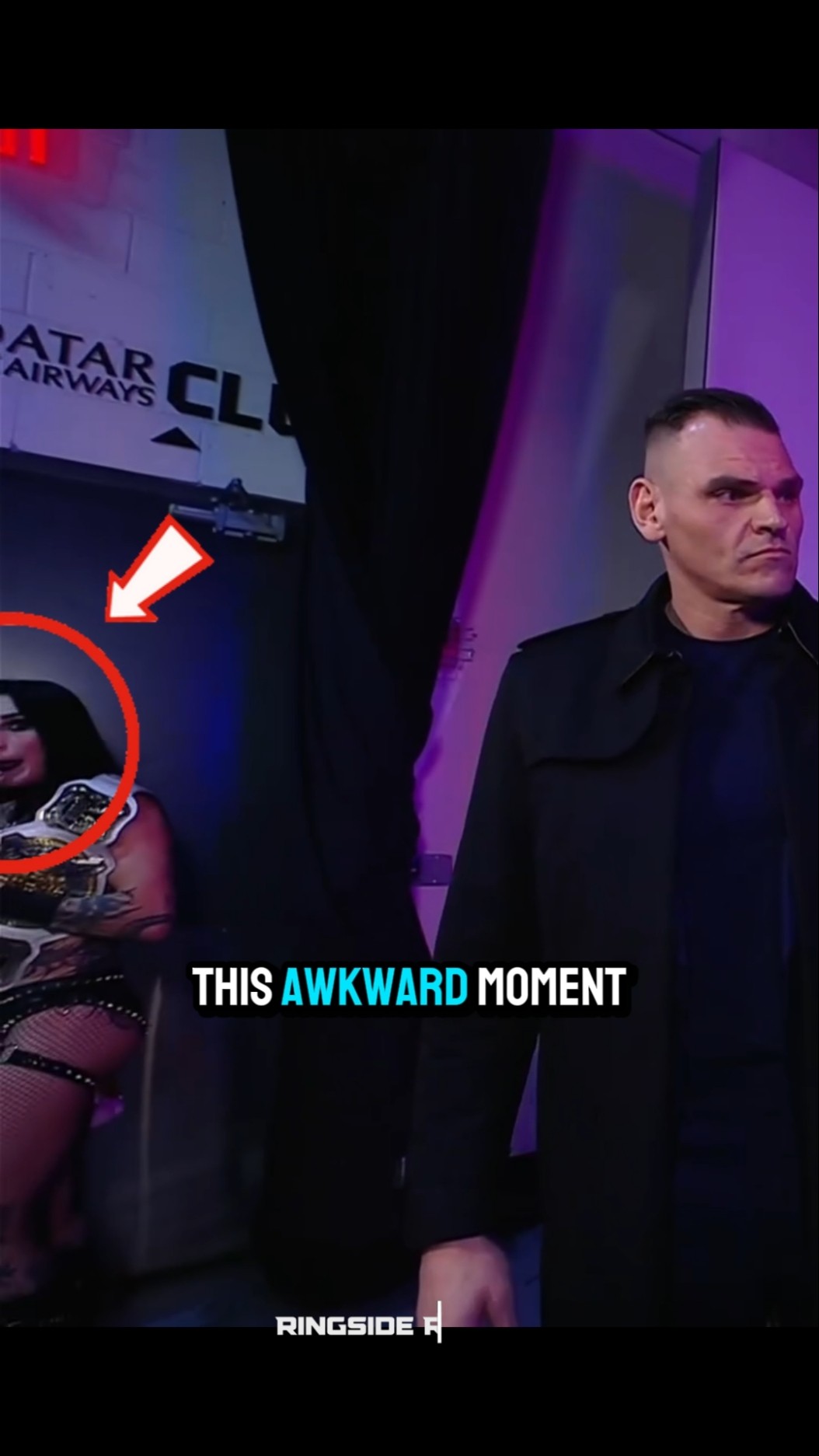 Did you catch this awkward moment on RAW?