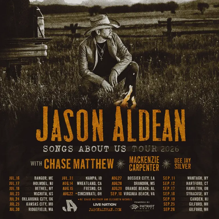 Jason Aldean announces ‘Songs About Us’ 2026 tour dates